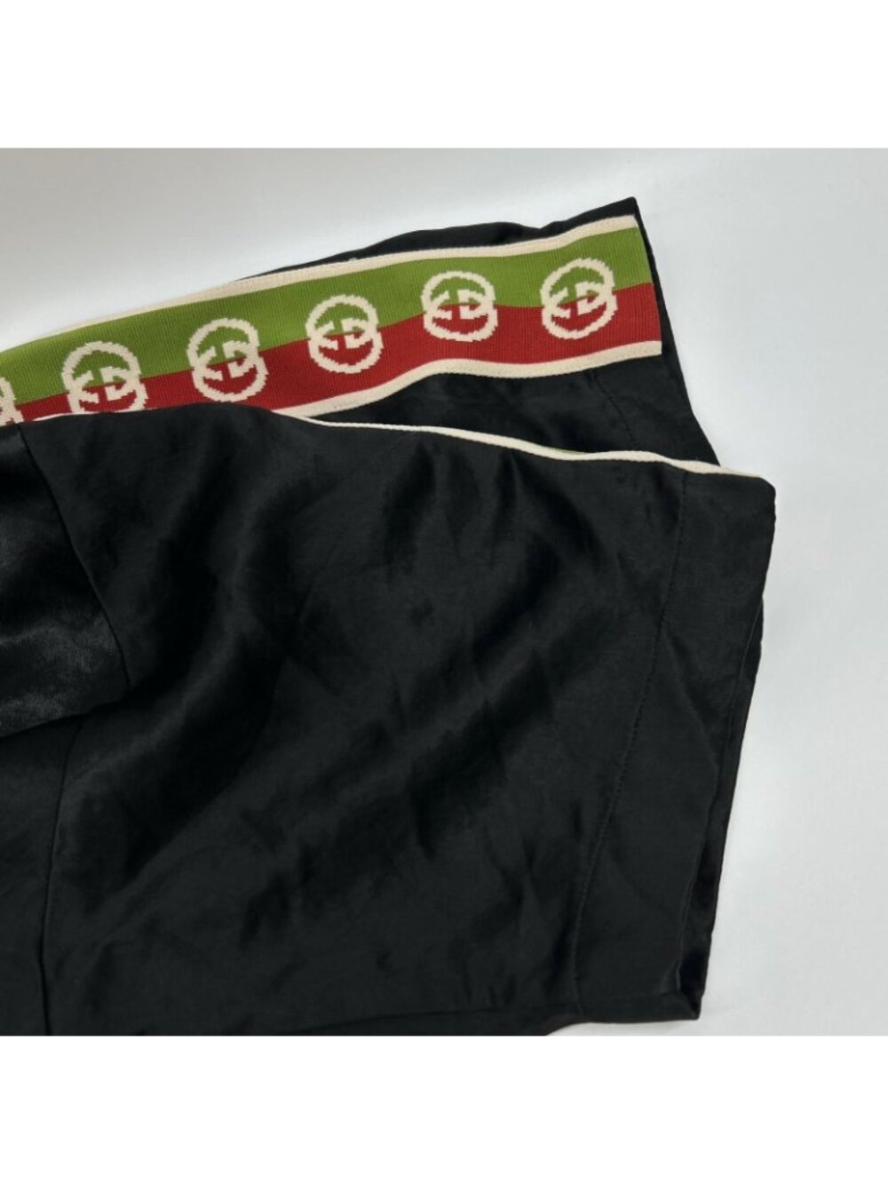 Gucci Black Taped Logo Silk Vacation Shirt 44 - Picture 7 of 7